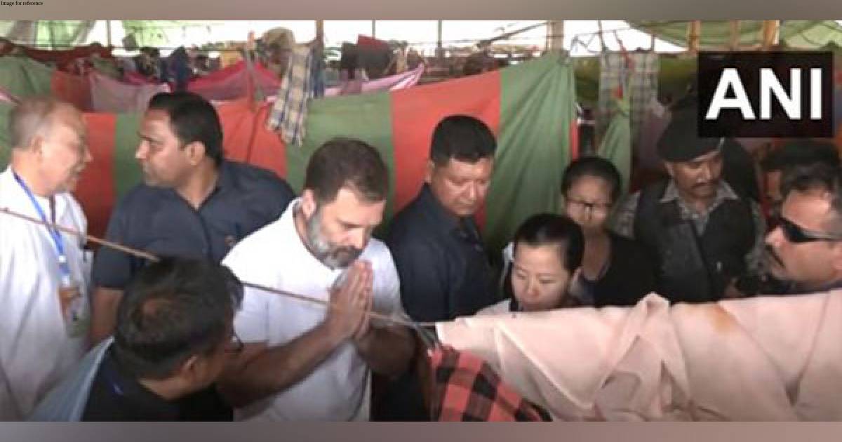 Day 2 of Manipur visit: Rahul arrives at Moirang relief camp
